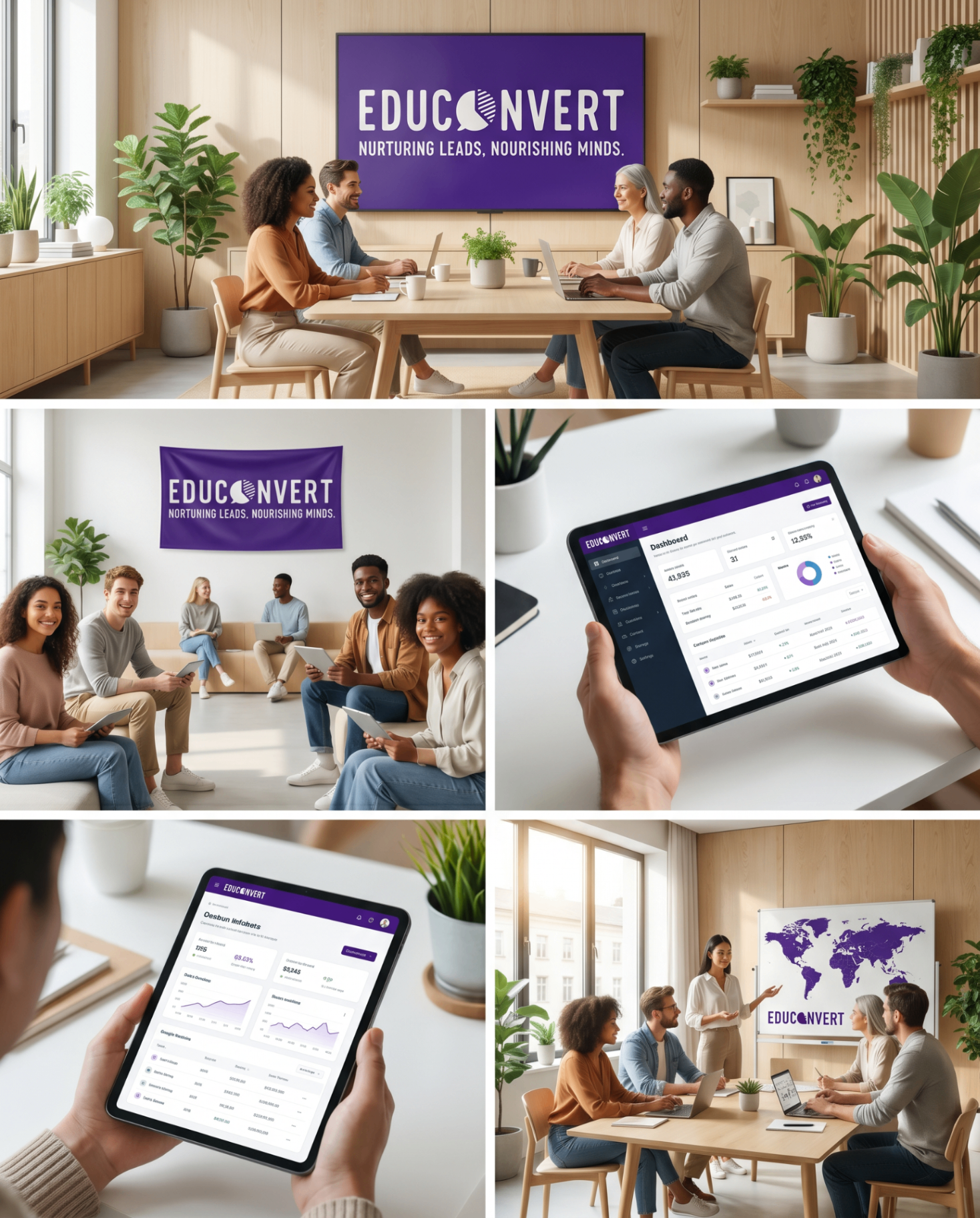EduConvert team and dashboard